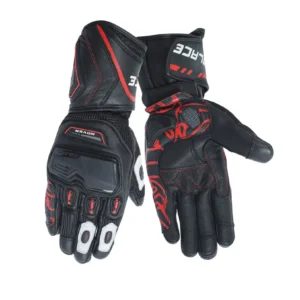 Solace Rover Long Riding Gloves - Black Red